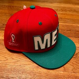 NWT 🇲🇽 MEXICO FIFA 2022 World‎ Cup Contrast Flatbill SnapBack Soccer Fútbol